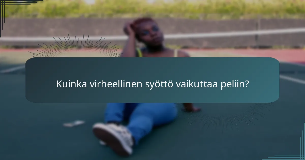 Kuinka virheellinen syöttö vaikuttaa peliin?