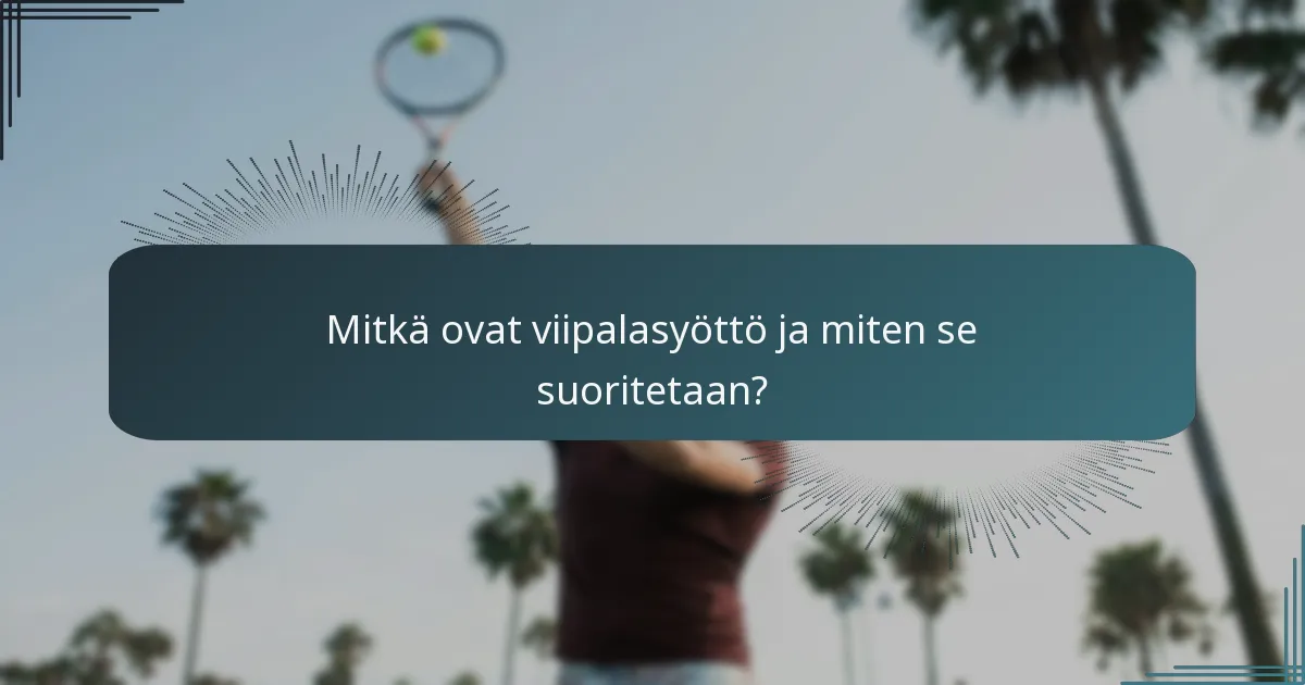 Mitkä ovat viipalasyöttö ja miten se suoritetaan?